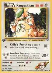 Blaine's Kangaskhan - 36/132 - Uncommon - 1st Edition